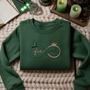 Embroidered Wicked Elphaba Glinda Sweatshirt