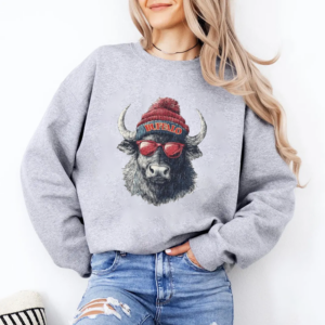 Vintage Buffalo Football Mascot Sweatshirt
